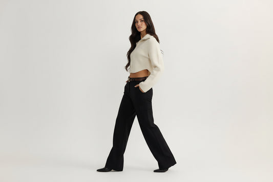 Knitted Zip Cardigan
